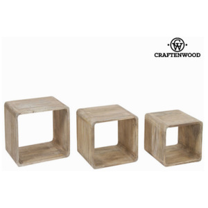 Set de 3 cuburi din lemn - Pure Life Colectare by Craftenwood