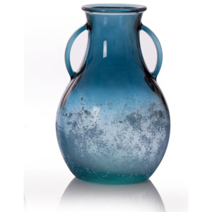 Vaza Rustic Blue, Sticla, Ø22xH33 cm