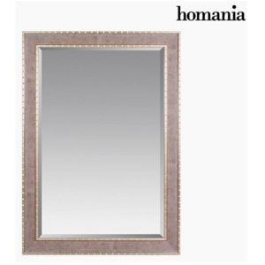 Oglindă Rășină sintetică Sticlă bizotată Lemn Argintiu (76 x 3 x 106 cm) by Homania