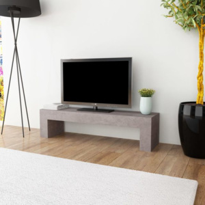 Comodă TV, aspect placă de beton, 120 x 30 x 30 cm
