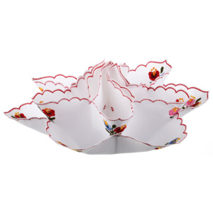 Suport oua de paste material textil - crem