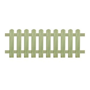 Gard din țăruși, lemn de pin tratat, 170x60 cm 6/9 cm