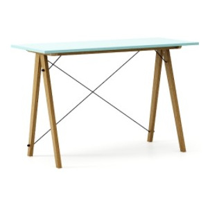 Masa de birou Desk Slim Oak Blue, L120xl50xh75 cm