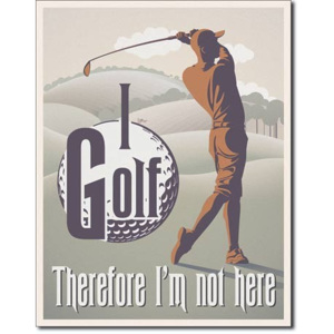 I Golf Placă metalică, (30 x 42 cm)