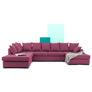 Canapea pe colț Vivonita Linus, roz