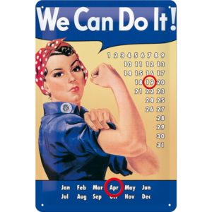 Placă metalică: We Can Do It! - 30x20 cm