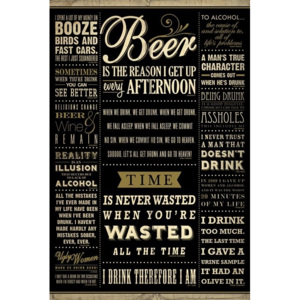 Drinkig quotes Poster, (61 x 91,5 cm)
