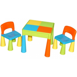 Masuta Guliver cu 2 scaune - Tega Baby - Multicolor