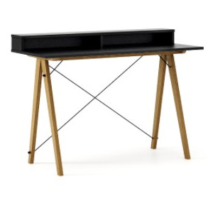 Masa de birou Desk Slim Oak Black II, L120xl50xh85 cm