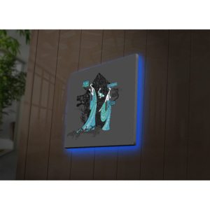 Tablou pe panza iluminat Ledda, 254LED4262, 40 x 40 cm, panza