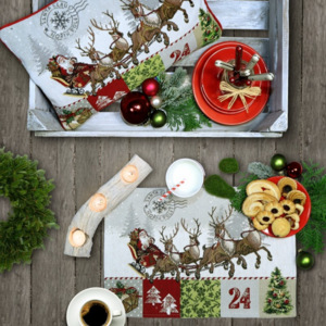 PLACEMAT Santa s Ride 32*48 - Christmas Collection