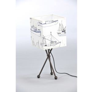 Namat STATKI KWADRAT 2439 Veioze, Lampi de masă wenge alb 1xE27 max. 60W 20x52 cm