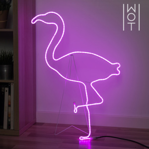 Flamingo LED cu Șevalet Wagon Trend