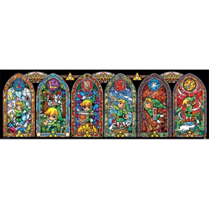 The Legend Of Zelda - Stained Glass Poster, (91,5 x 30 cm)