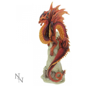 Statueta dragon Santinela de rubin 27 cm Andrew Bill