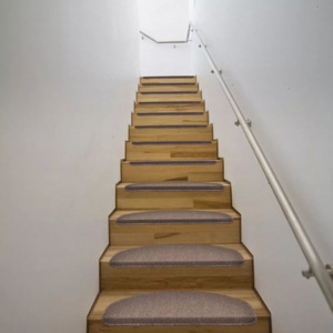 Covorașe maro pentru scări 64,5 x 25,5 cm 15 buc