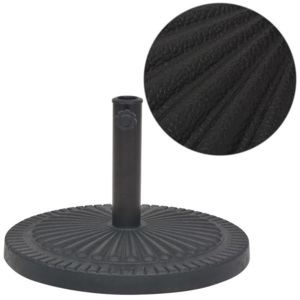 Suport umbrelă de soare, rășină, rotund, negru, 14 kg