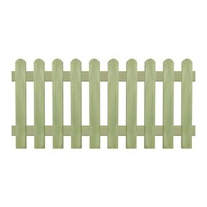 Gard din țăruși, lemn de pin tratat, 170x80 cm 6/9 cm