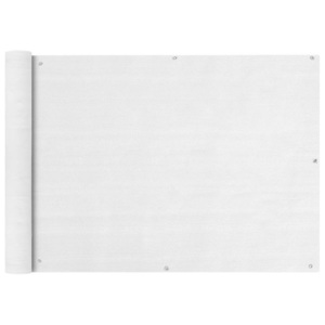 Prelată pentru balcon din HDPE 75 x 400 cm, alb