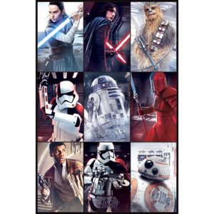 Poster - Star Wars Last Jedi (characters)