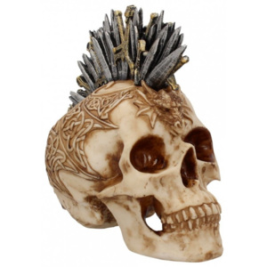 Statueta craniu Creasta de sabii 23.5 cm