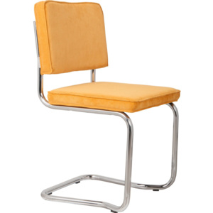 Set 2 scaune Zuiver Ridge Kink Rib, portocaliu - galben