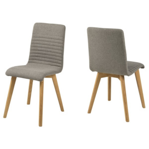 Set 2 scaune din lemn Arosa Light Grey