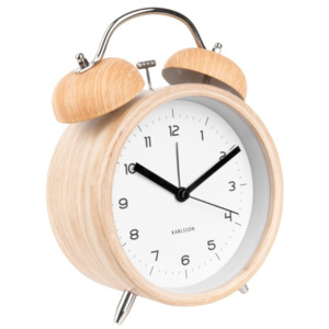 Ceas alarmă Karlsson Classic, decor lemn