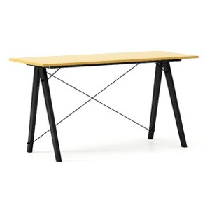 Masa de birou Desk Slim Black Mustard, L120xl50xh75 cm