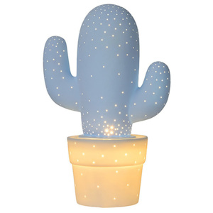 Lucide Cactus 13513/01/68 Iluminat ambiental alb albastru 1 x E14 max. 40W 30,5 x 20 x 20 cm