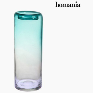 Vază Geam Turquoise (14,5 x 14,5 x 38 cm) by Homania