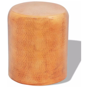 Scaun aluminiu bătut la ciocan/masă laterală/culoare alamă