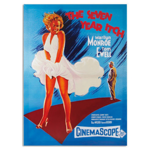 Poster Pânză In cu Marilyn Monroe în Șapte Ani de Căsnicie 50 x 70