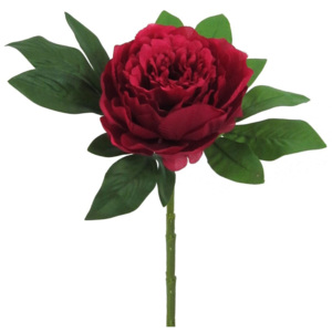Floare artificială Bujorul roșu 34 cm