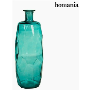 Vază din Sticlă Reciclată Sticlă reciclată Turquoise (27 x 27 x 75 cm) by Homania