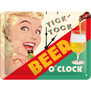 Nostalgic Art Placă metalică - Beer O'Clock