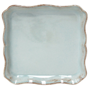Tavă din ceramică Costa Nova Alentejo, turcoaz, 21 x 28 cm