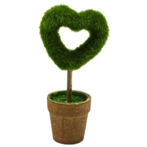 Decor topiary inima plante artificiale 16 cm H