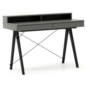 Masa de birou Basic Black Grey, L100xl50xh85 cm
