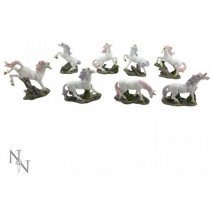 Set 8 statuete Unicorni de padure 9 cm
