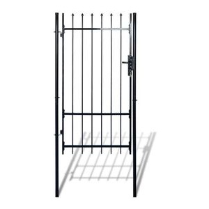 Poarta metalică pentru grădină cu vârfuri ascuțite 100 x 198 cm
