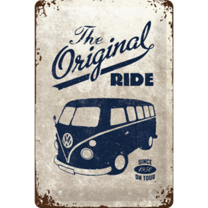 Placă metalică - VW The Original Ride (gri)