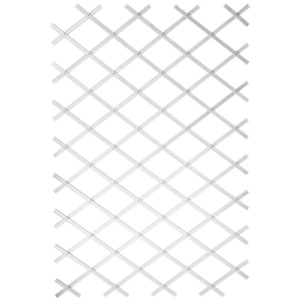 Nature Gard de grădină tip Trellis, 50 x 150 cm PVC, alb, 6040701 6040701