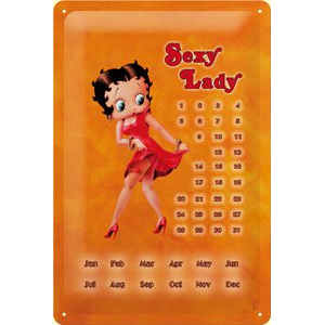 Placă metalică - Betty (calendar)