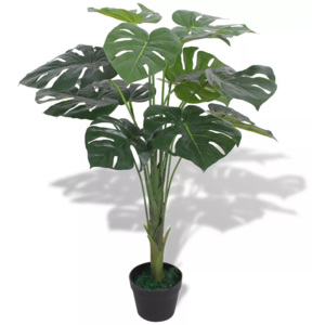 Plantă artificială Monstera cu ghiveci 70 cm, verde