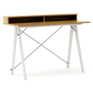 Masa de birou Desk Slim White Oak II, L120xl50xh85 cm
