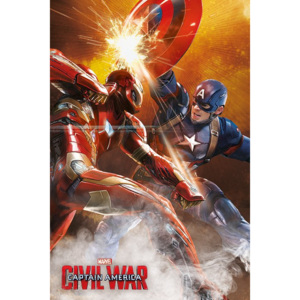 Poster - Captain America Civil War (duel)