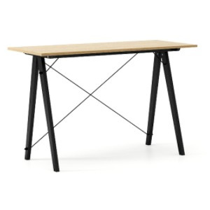 Masa de birou Desk Slim Black Oak, L120xl50xh75 cm