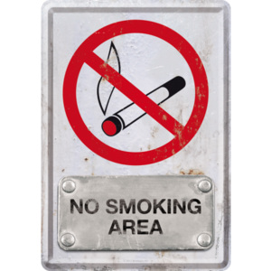 Ilustrată metalică - No Smoking Area