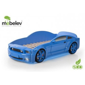 Patut pentru copii Masina 180x70cm Light MG 3D Blue